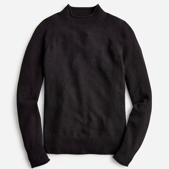 J. Crew Sweaters - J. Crew Re-Imagined Rollneck Supersoft Merino Wool Alpaca Black Pullover Sweater